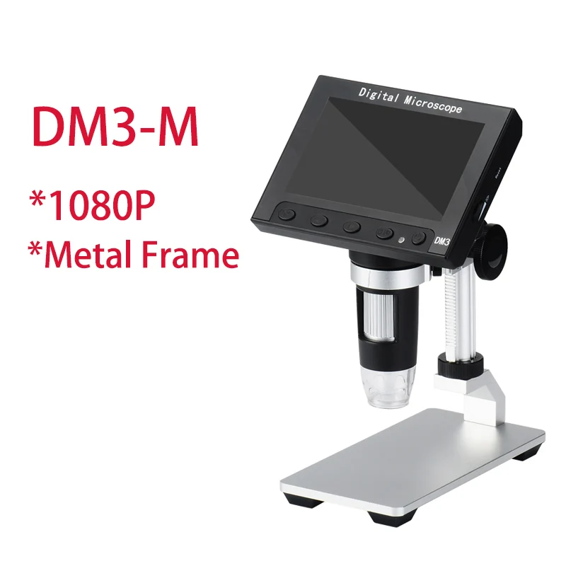 DM3 DM4 портативный цифровой микроскоп 1080P HD 4,3 дюймов экран PCB промышленный микроскоп схема наблюдения обслуживание фабрики
