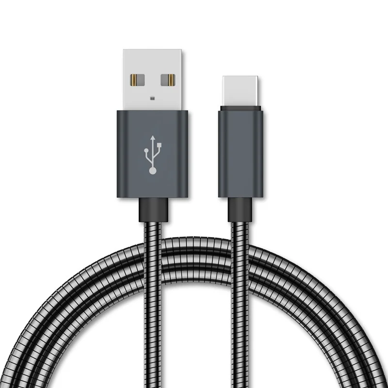 Металлический плетеный кабель Micro usb type C для huawei P10 P20 USB C кабель для быстрой зарядки данных для Xiaomi Mi8 Oneplus 6 5T шнур зарядного устройства