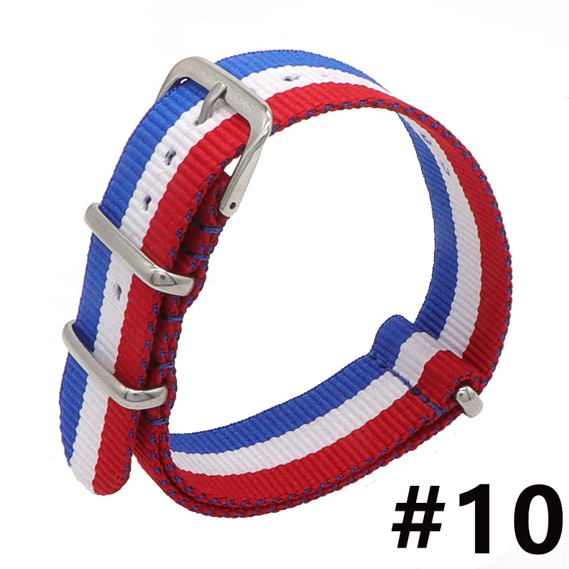 1pcs  Nylon Watchband Silver Buckle for Daniel Wellington 18mm 20mm 22mm Luxury Replace Bracelet Strap Watch Band for dw watch