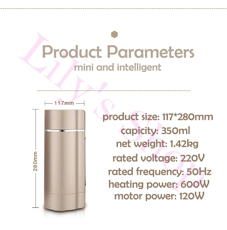 Automático de Soja de Soja-feijão Fabricante de Leite Moedor de Grãos de Aço Liquidificador de Alimentos para Bebê Jiqi Mini Portátil Inoxidável Máquina Juicer 2 Jiqi mini automático de soja de soja-feijão