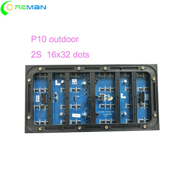 P10 smd светодиодный модуль DIP полноцветная светодиодная панель 16x32dots шкаф 960x960 мм