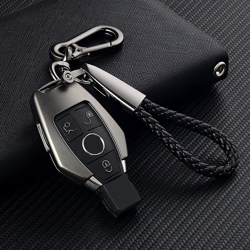 Red Plastic FOB Key Cover Case Protector Bag Holder For Benz S SLK CLK VAN
