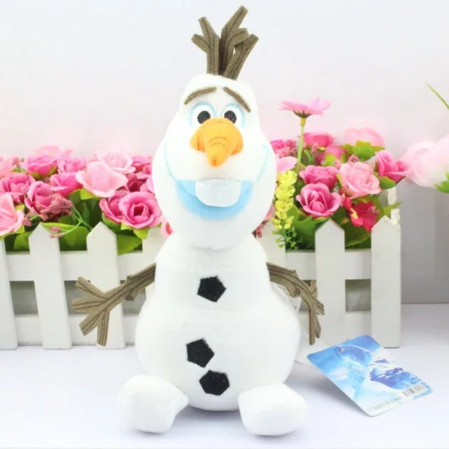

Free Shipping 23CM Cartoon Olaf Plush Doll Toys figures