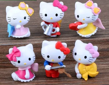 

6pcs/lot KT Cat Moss Micro Landscape Garden Landscape Decoration Doll Accessories Pendant Jewelry KS 022