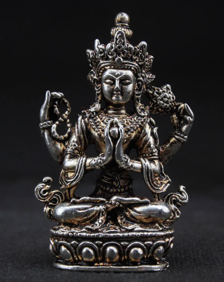

Tibetan Buddhis Amitabha bronze buddha statue.