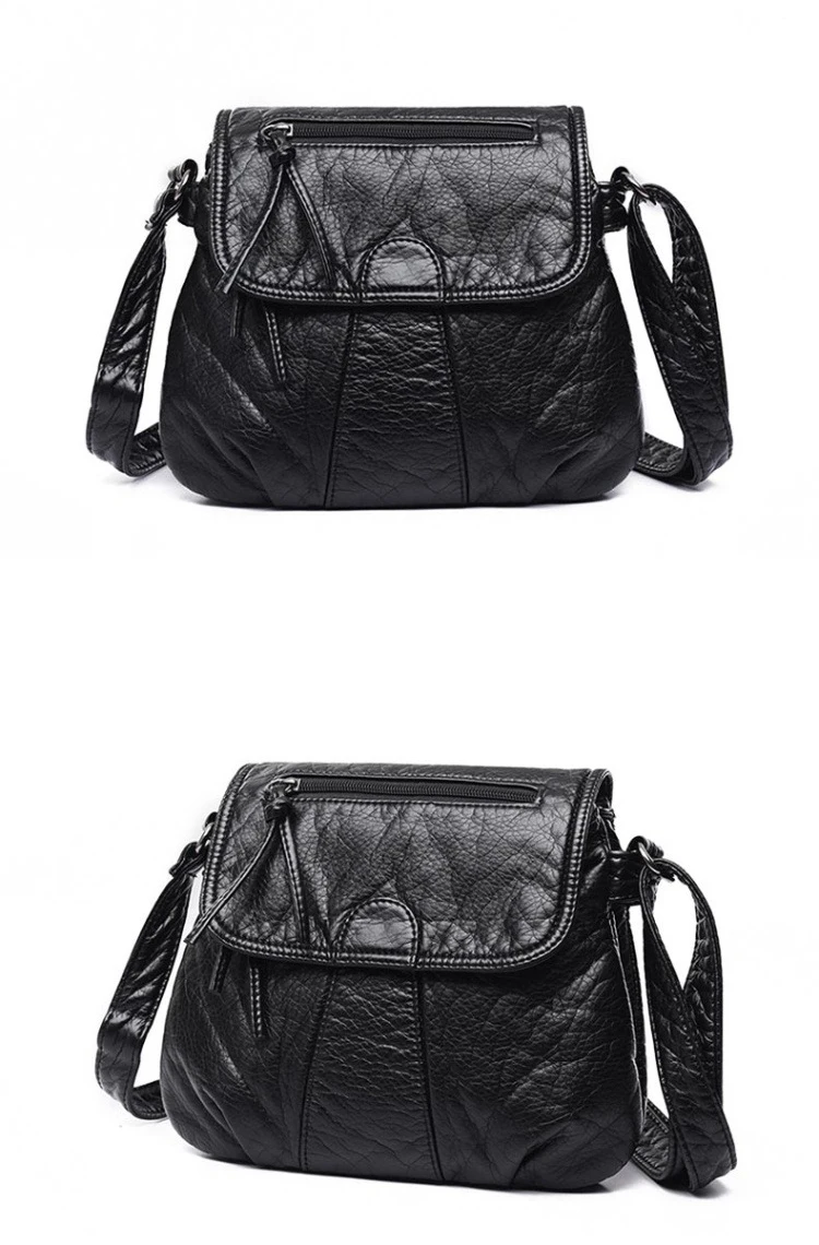 Brand Women Messenger Bags Crossbody PU Leather Shoulder Bag High Quality Women Bags Handbags khaki 25cm*22cm*3cm 4