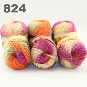 

6x50gr Skeins NEW Chunky Hand Coarse Knitting Scores wool yarn 824