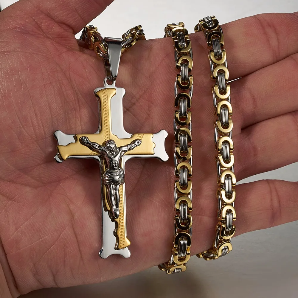 Cross Pendant Necklace New Fashion Male 