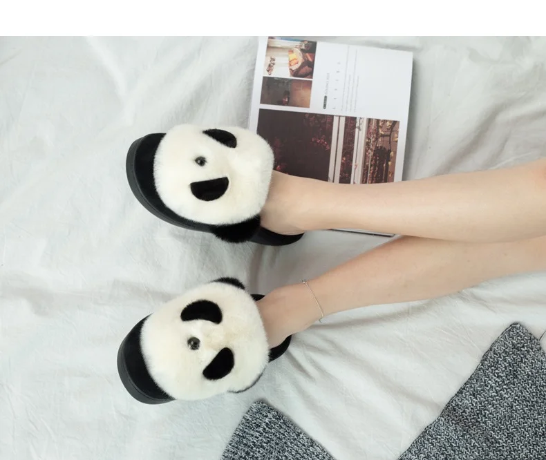 XiaGuoCai Home Slippers Cotton Fabric winter slippers Couples Wooden Floor Winter Warm Plush Shoes For Unisex Pantoffels (4)