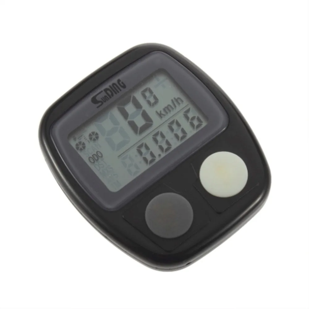 

Sunding SD-536 Waterproof Digital LCD Bike Computer Cycle Bicycle Speedometer Odometer Max Average Speed 14 Function + Battery