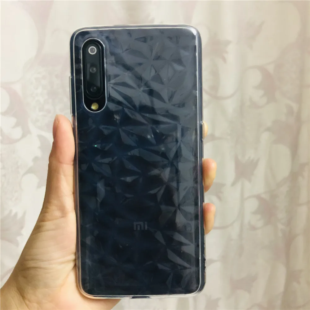 Soft TPU Silicone Case For Xiaomi Mi9 Mi 9 Mi 8 SE A2 Lite on Redmi 7 6 6A 5A Redmi Note 5 6 Pro 7 Cover Clear 3D Diamond Cases  (13)
