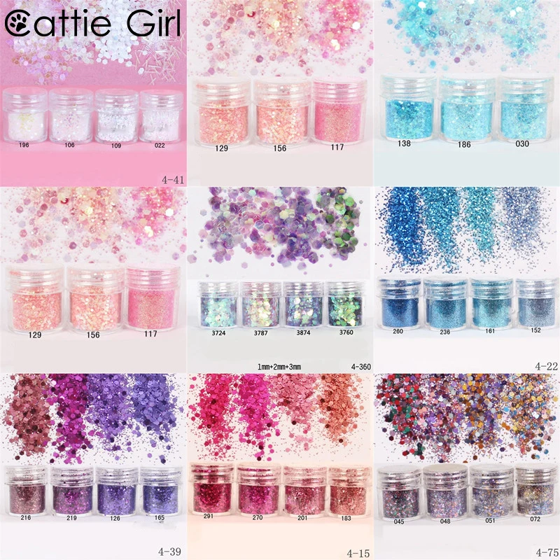 

10ml Nail Powder Glitter Nail Art Pigment Rose Gold Colorful Chameleon Powder Makeup Cattie Girl for Phone Case DIY Lucky Bag