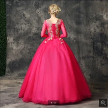 Robe de Mariage ярко-синий красный бальный наряд 3/4 рукав скромный мусульманский женское платье для выпускного аппликационные жемчужины для кружева торжественные платья для выпускного