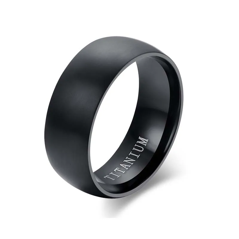 Vintage Men Black Sterling Titanium Ring Plating Souvenir Present Accessory Wedding Bands Bridal Sets Jewelry For Male Design | Украшения и