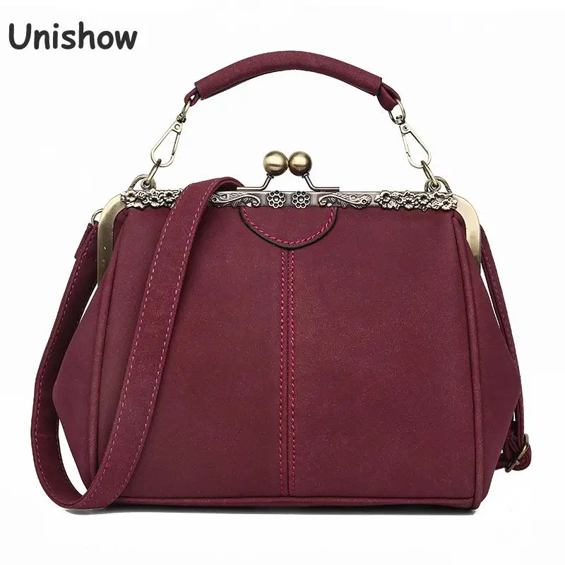 Unishow винтажные сумки на плечо для женщин матовая искусственная кожа женская