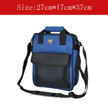 Многофункциональная сумка для инструментов большого размера, сумка для инструментов с плечевым ремнем синего цвета