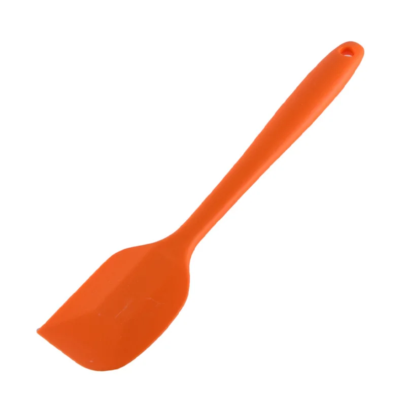 Большие силиконовые Силиконовая кулинарная лопатка скребок для Кондитерская выпечка Торт Крем Масло Смешивания инструменты для выпекания - Цвет: Оранжевый