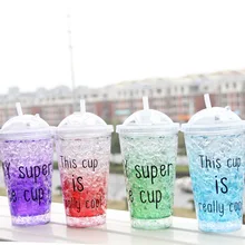 

Keelorn Water Bottle 2017 new 450ml 550ml Summer ice cup new plastic water bottle creative children sucker cold drink Kettle
