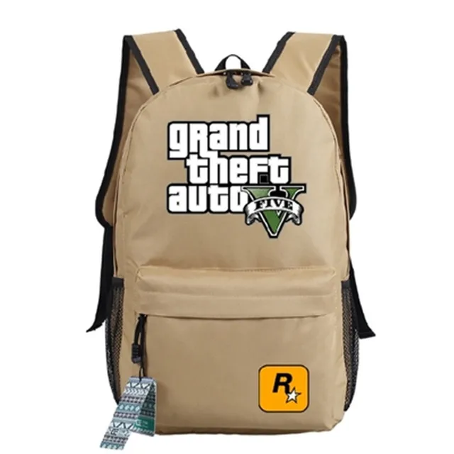 Game Grand Theft Auto GTA5 Backpack School Bag Boys Girls Cosplay Gift