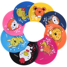 WHALE Brand free shipping cute cartoon swimming caps Chinese zodiac swimming pool lovely hat for child children