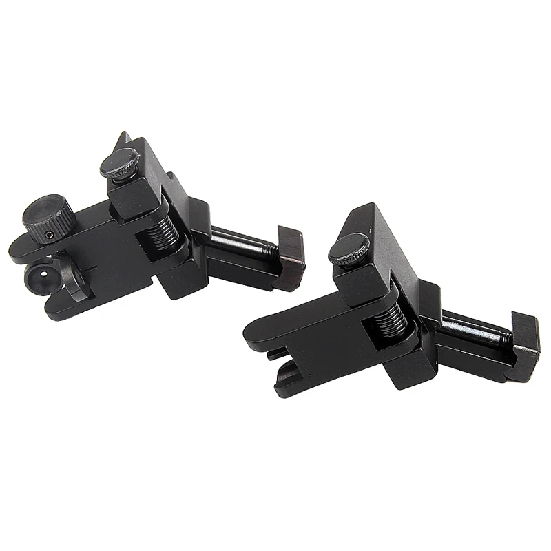 Tactical AR15 Airsoft Front and Rear flip up 45 Offset Degree Rapid Transition Backup Iron Sight Fit 20mm Picatinny rail RL27-0004-06