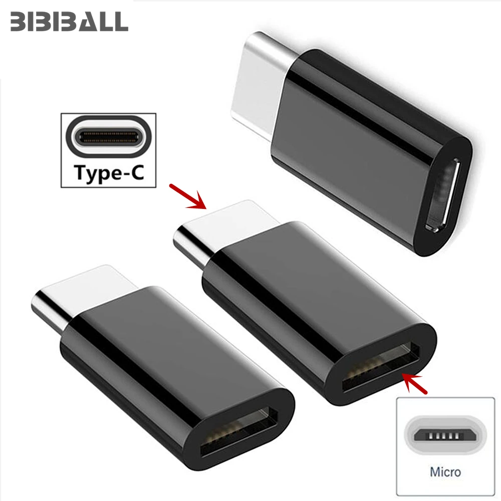 

Micro USB to Type C Adapter Charger Connector for Huawei P20 Lite / Pro Type C Charge for Lenovo Yoga Tab 3 Plus 10.1 Tablet