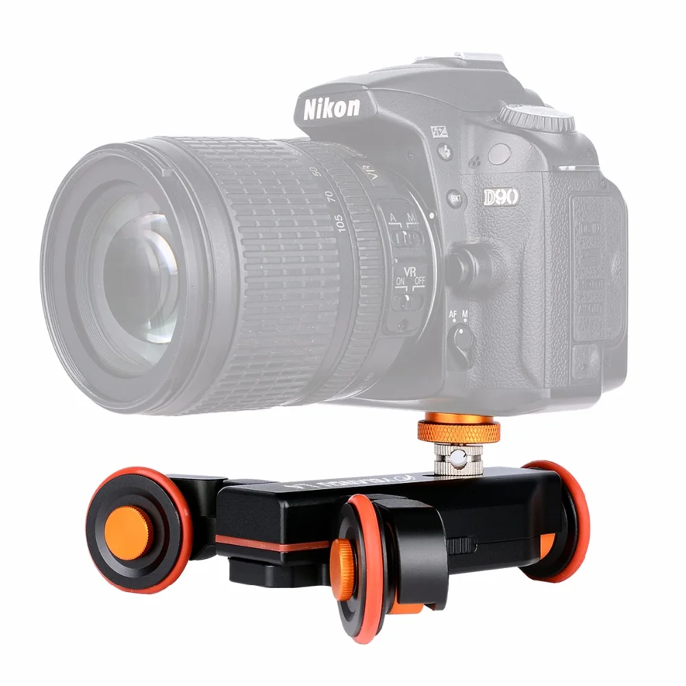 YELANGU L4X Wireless Remote Motorized Electric Track Slider Dolly Car Video Pulley Rolling Skater for DSLR Camcorder Cellphone YELANGU L4X Wireless Remote Motorized Electric Track Slider Dolly Car Video Pulley Rolling Skater for DSLR Camcorder Cellphone