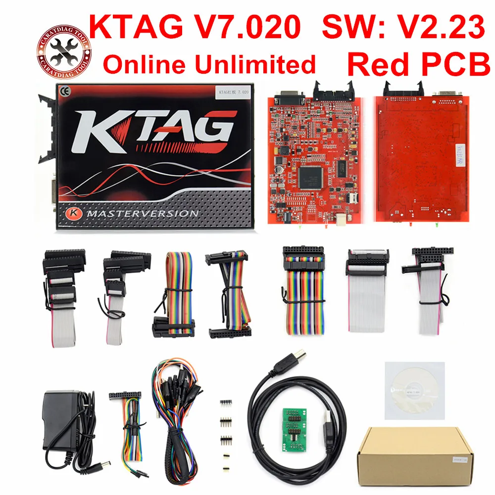 

2018 Online Master Ktag V7.020 V2.23 No Token Limit K Tag 7.020 7020 ECU Programmer K-Tag ECU Chip Tuning Tool Free Shipping