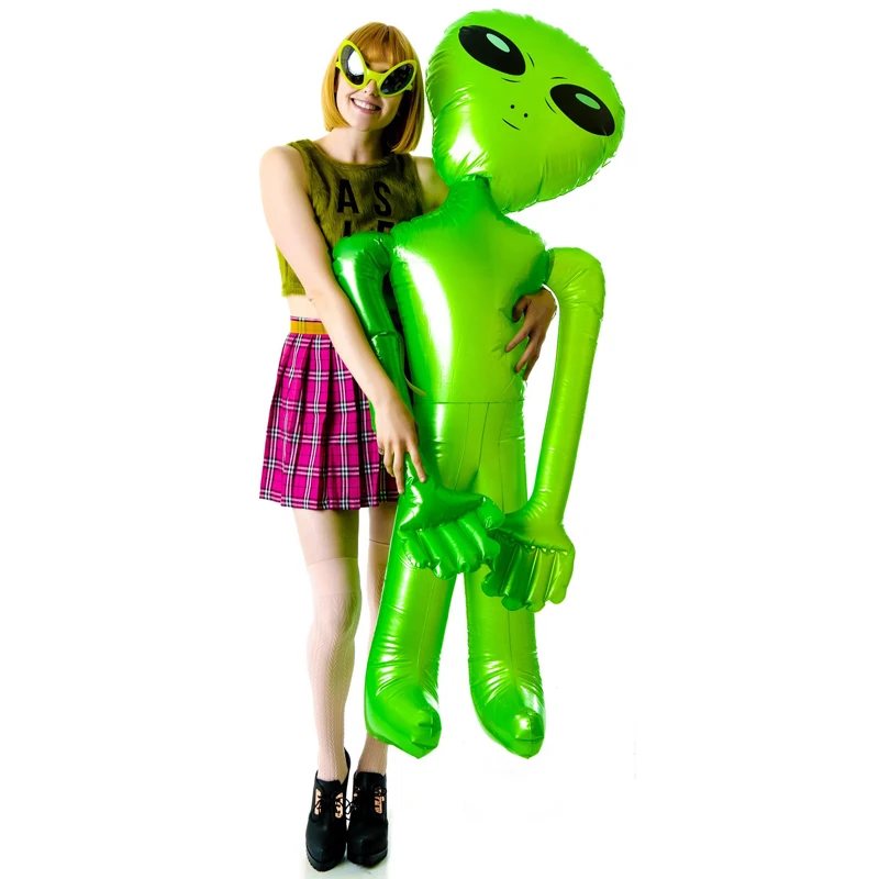 Online 85 cm 160 cm 180 cm 220 cm Riesen Alien Modell Grün Lila Blau ET Kinder Erwachsene aufblasbare Spielzeug Halloween Cosplay Partei Versorgung Blow Up