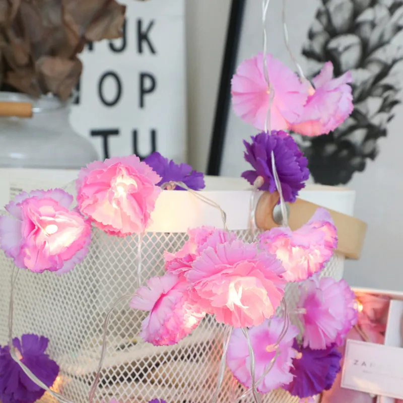 

Wedding Decorations 1M 10 LED Artificial Flowers String Light Garland Baby Shower Birthday Party Decorations Bride To Be Favors