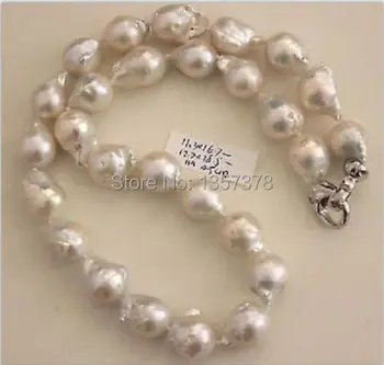 

bjc 000434 16-18mm Australian south sea white pearl necklace 18inch