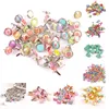 New Mix Pattern Round Metal Brads DIY Scrapbooking Crafts Accessories For Home Decor Embellishment Fastener Brad 28 Design C2241 ► Photo 1/6