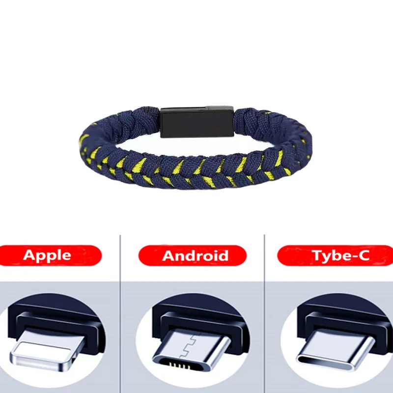 

Free shipping animation fashion USB bracelet customization bracelet iphone charging line Bracelet for Android type-C iPhone