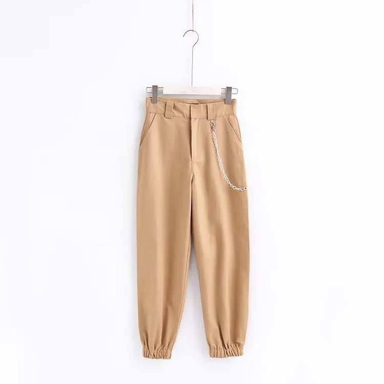 

Women Fashion Women 2018 New AP45-1814 European and American fashion wind and mouth looser nine minutes casual pants