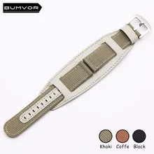 Высокое качество Военная армейская нейлоновая кожа фабричное наручные часы ремешок 18 20 22 24 мм хаки коричневый черный спортивные для мужчин и женщин