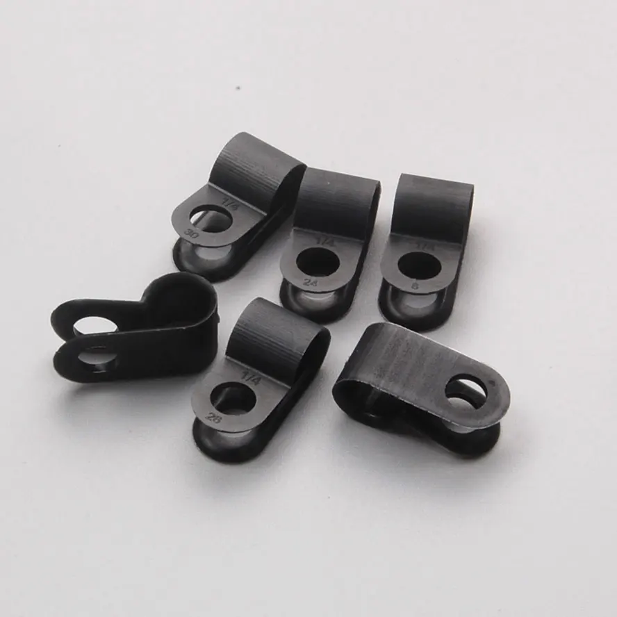 Nylon P CLIP 12,7 mm wire del cavo montaggio tubi confezione da 20