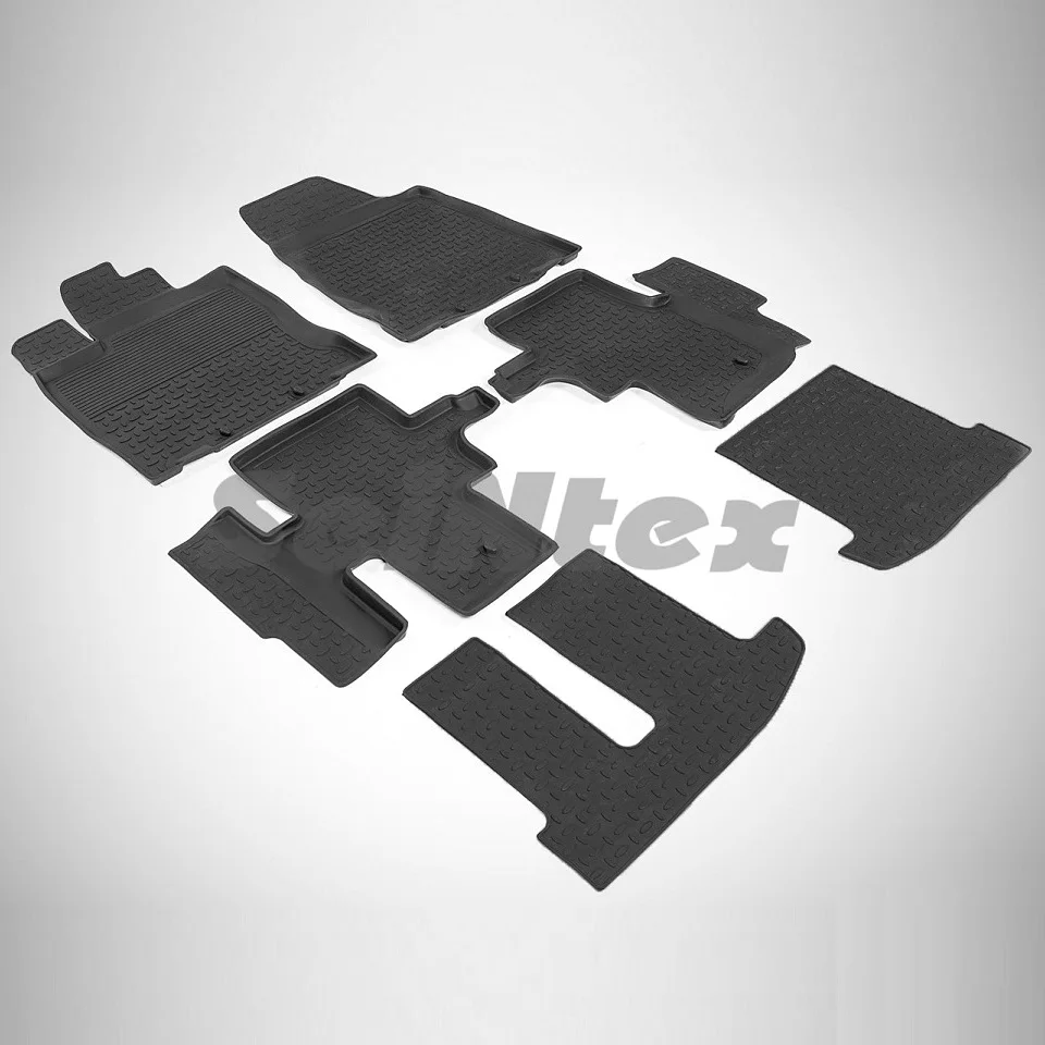 Rubber floor mats for Nissan Pathfinder IV R52 (2014 2018) Seintex 86189rubber floor matfloor