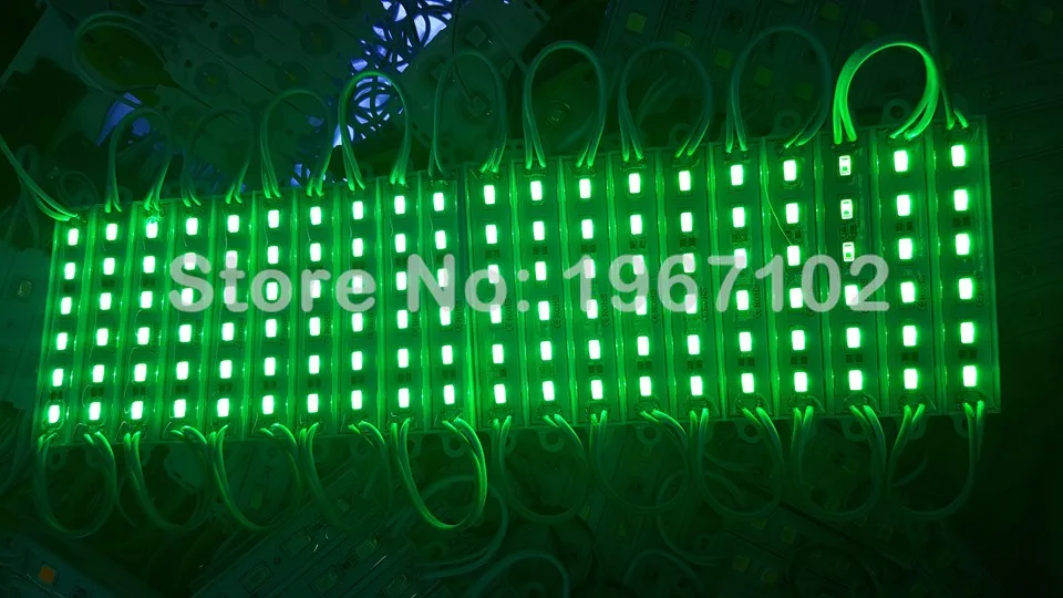 20шт 5730 СВЕТОДИОДНЫЙ модуль DC12V 6 светодиодный s водонепроницаемый наружный светильник подсветка для билборда белый, красный, синий, зеленый люменов