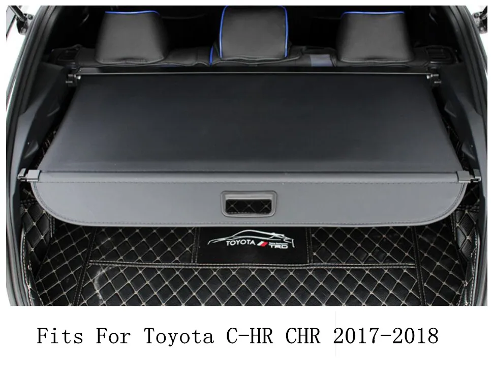 

JINGHANG Car Rear Trunk Security Shield Cargo Screen Shield shade Cover Fits For 17-18 Toyota C-HR CHR 2017-2018