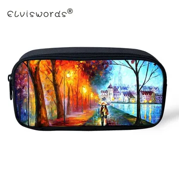 

ELVISWORDS Cosmetic Pouch Makeup Bag for Women Pencil Case Children Pencil Box Student Pen Bag School Supply Escolar Papelaria