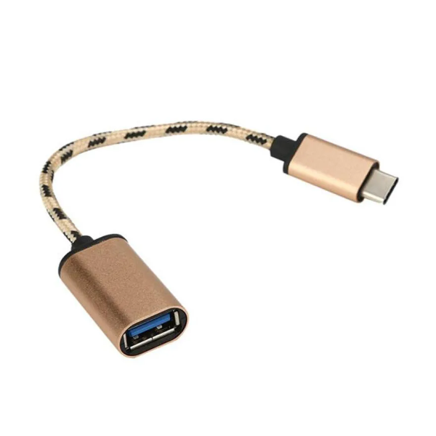 Micro USB кабель USB 3,1 type-C USB-C OTG кабель USB3.1 Женский к type-C Мужской адаптер Шнур для зарядки мобильного телефона 300 шт./партия