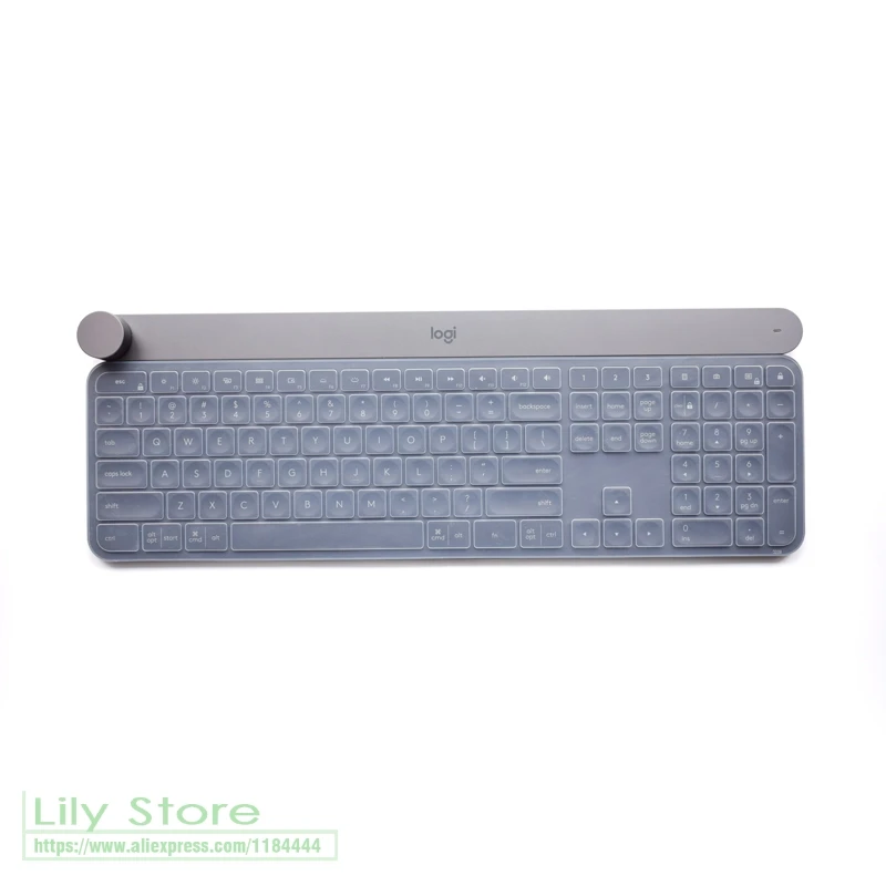 Для беспроводной клавиатуры logitech Craft механическая клавиатура защитная пленка для кожи игра офисная настольная клавиатура защита от пыли - Цвет: clear
