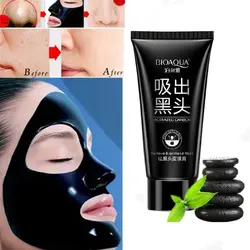 Красота маска для носа травяной удаления угрей черная маска для лица черная маска пор Газа снимите макияж в черный горошек маска 60 г