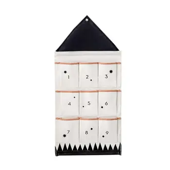

9 Pocket House Shaped Wall Hanging Storage Bag Multi-function Sundries Door Behind Foldable Hanging Bag