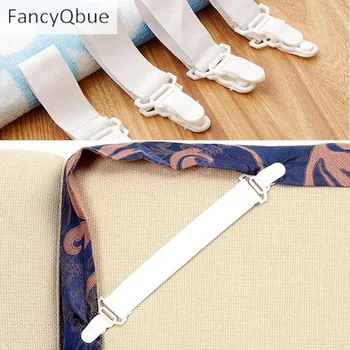 

4pcs/set Bedding Bedspread Sheets Buckle Table Cloth Fitted Device Bed Sheets Clip Slip-resistant Belt Elastic Set Grippers