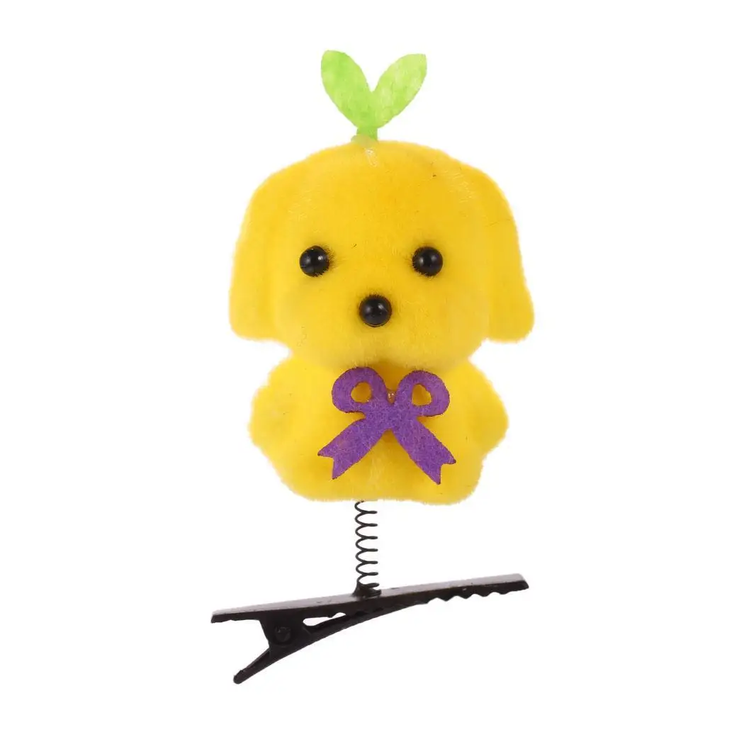 Women Girls Cartoon Cute Fleece Animal Pattern String Hair Clip Toy Gift Head Accessories Kids Toys Heart Chick | Детская одежда и