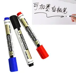 1 шт. можно добавить чернила легко протирать доски ручка красный черный синий три цвета нетоксичные маркер для школьной доски офис сухой