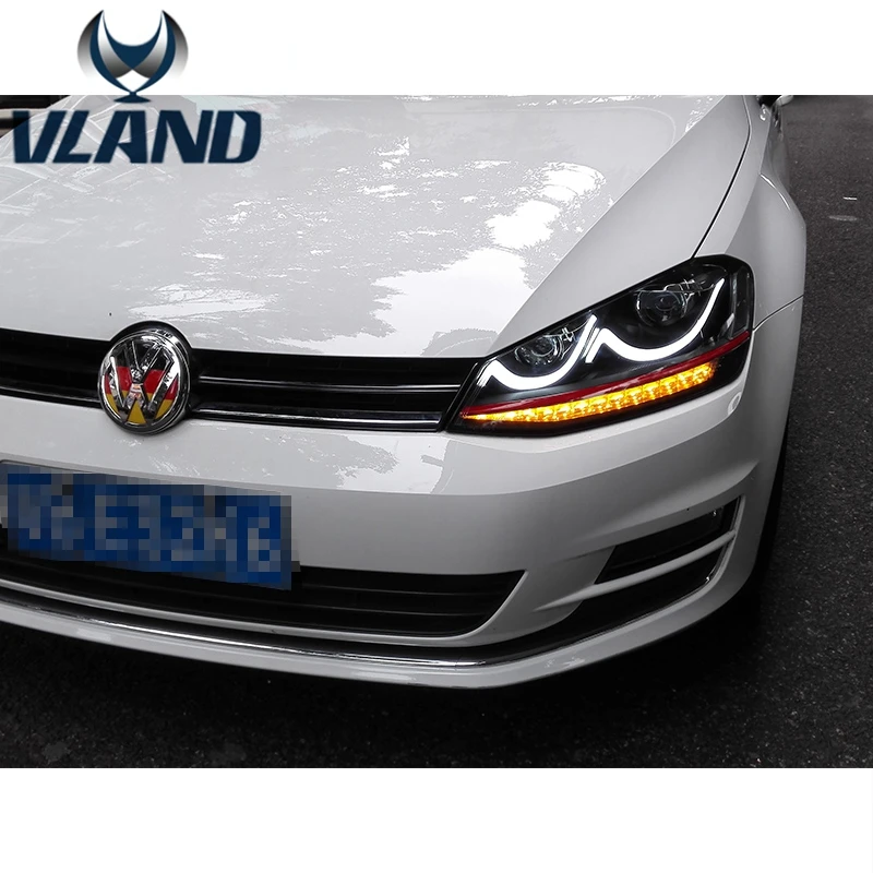 Бесплатная доставка завод автомобильных аксессуаров Вланд для VW golf7 автомобиль светодиодные фары 2013 2014 2015 2016 Ксеноновые проектор Подключи и играй дизайн Бесплатная доставка завод автомобильных аксессуаров Вланд для VW golf7 автомобиль светодиодные фары 2013 2014 2015 2016 Ксеноновые проектор Подключи и играй дизайн