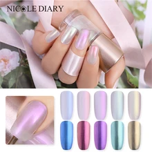 NICOLE DIARY 2 шт серия ракушек Набор лаков для ногтей прозрачная оболочка блеск лак для ногтей Дизайн ногтей штамповка лак для ногтей