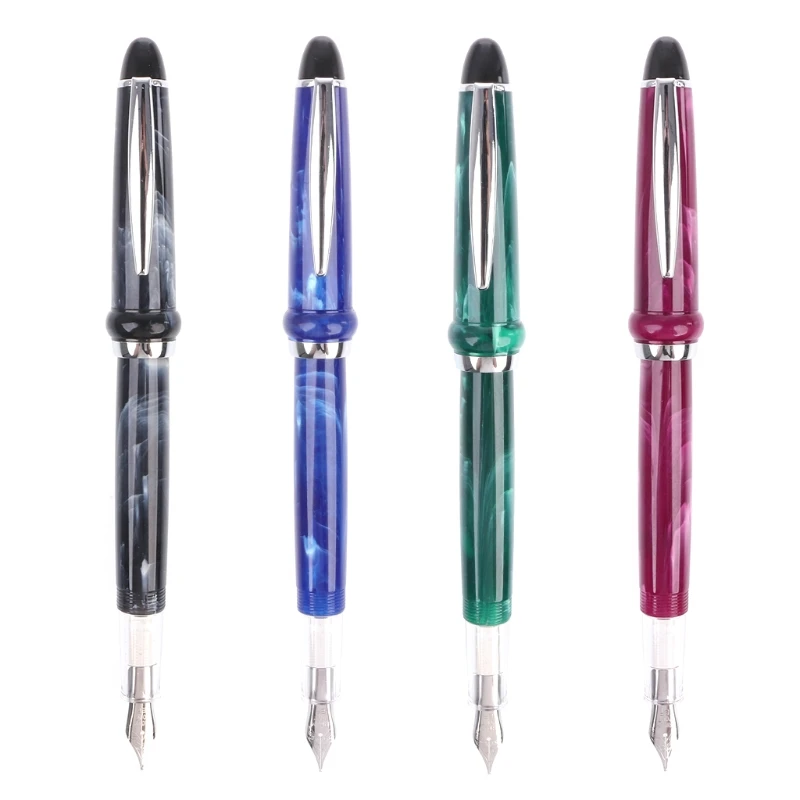 Fountain Pens Practical Luxury Men's Fountain Pen Student Gift Nib 0.38mm Calligraphy Durable